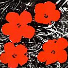 Flowers Red 1964 by Andy Warhol